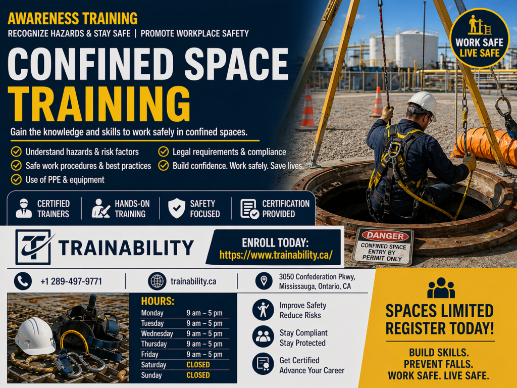 occupational health and safety training.